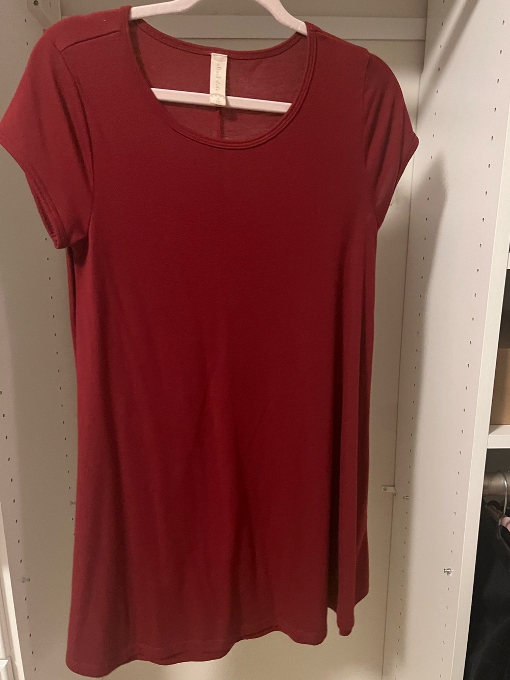 Red T-shirt Dress
